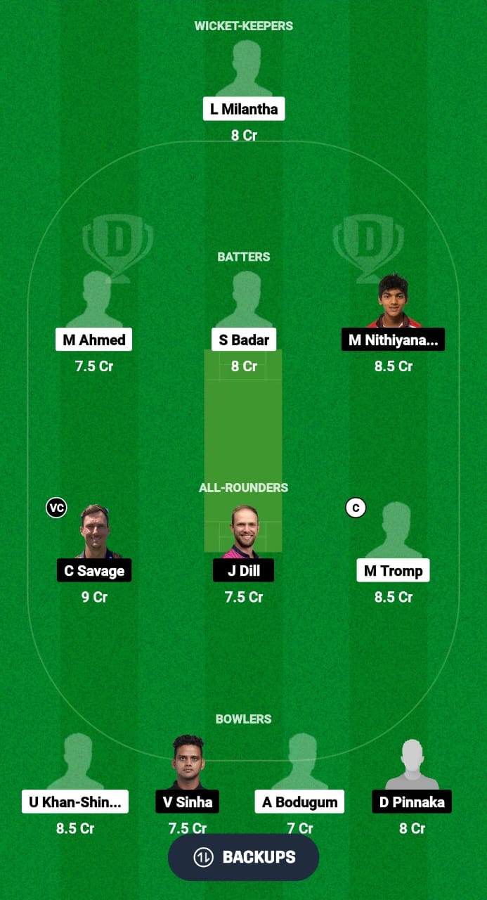 HOH vs CHT Dream11 Prediction Fantasy Cricket Tips Dream11 Team USA T20 Minor League Cricket 2024 