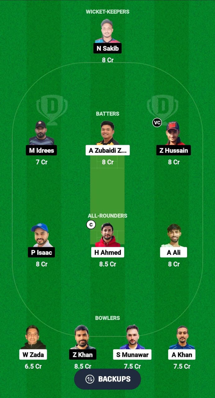 PKW vs PAE Dream11 Prediction Fantasy Cricket Tips Dream11 Team Malaysia Grand Rumble T10 Championship 2024 