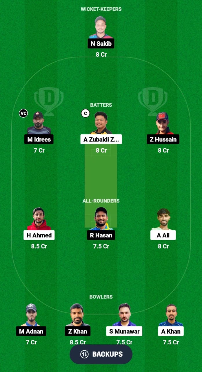 PKW vs PAE Dream11 Prediction Fantasy Cricket Tips Dream11 Team Malaysia Grand Rumble T10 Championship 2024 