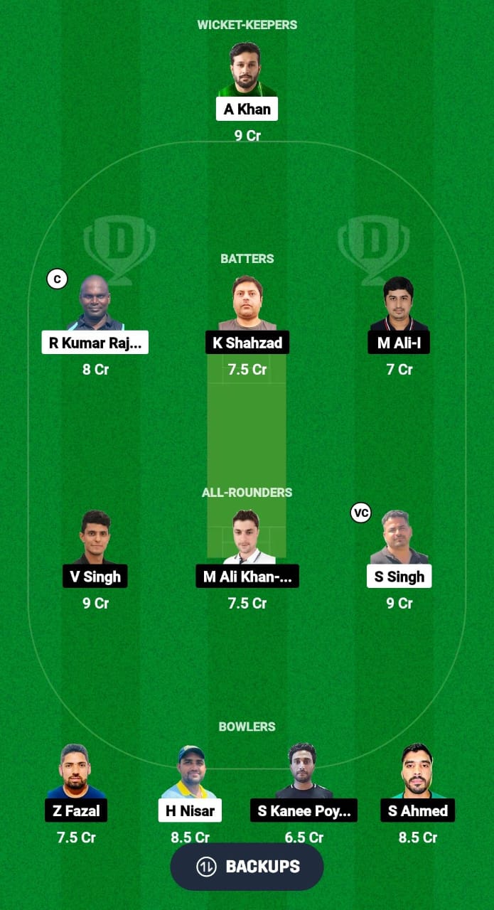 GS vs KLZ Dream11 Prediction Fantasy Cricket Tips Dream11 Team Malaysia Grand Rumble T10 Championship 2024 