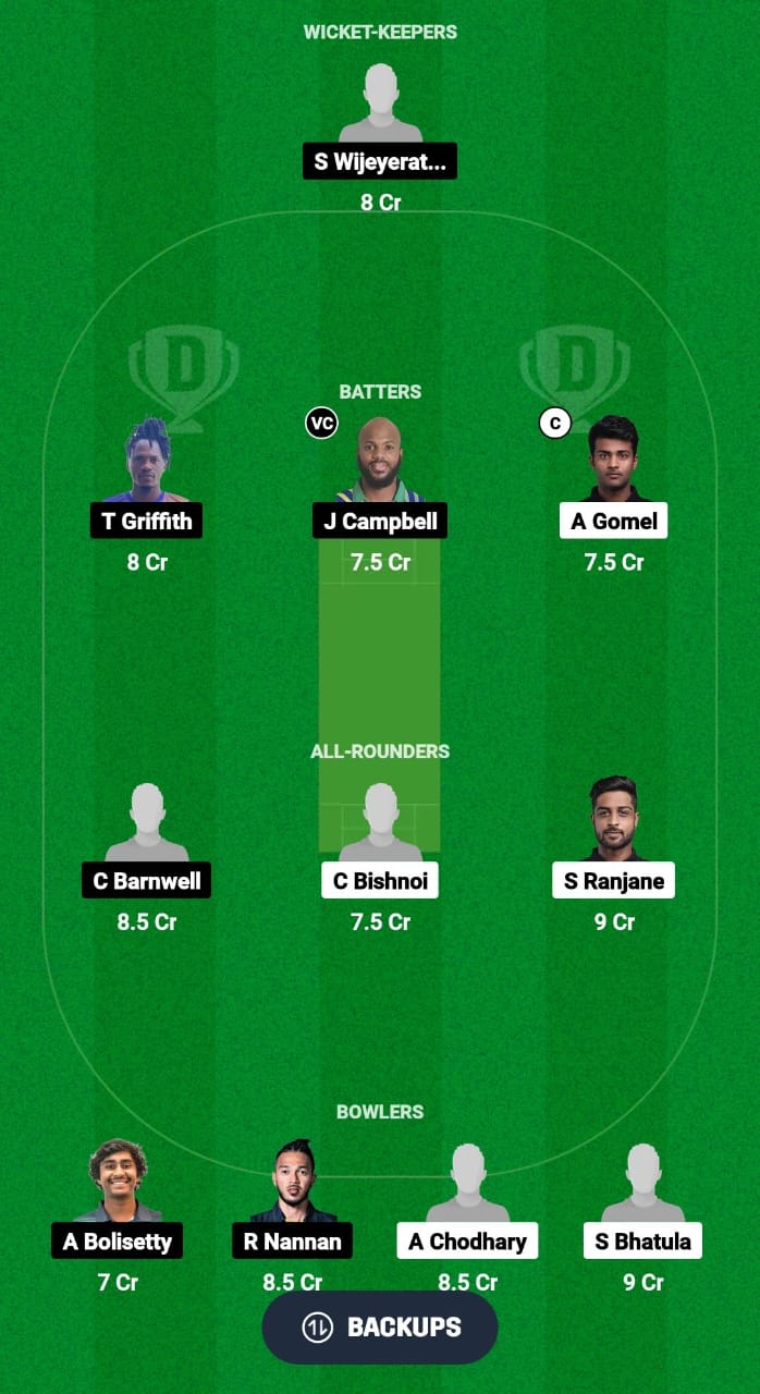 DGI vs MOR Dream11 Prediction Fantasy Cricket Tips Dream11 Team USA T20 Minor League Cricket 2024 