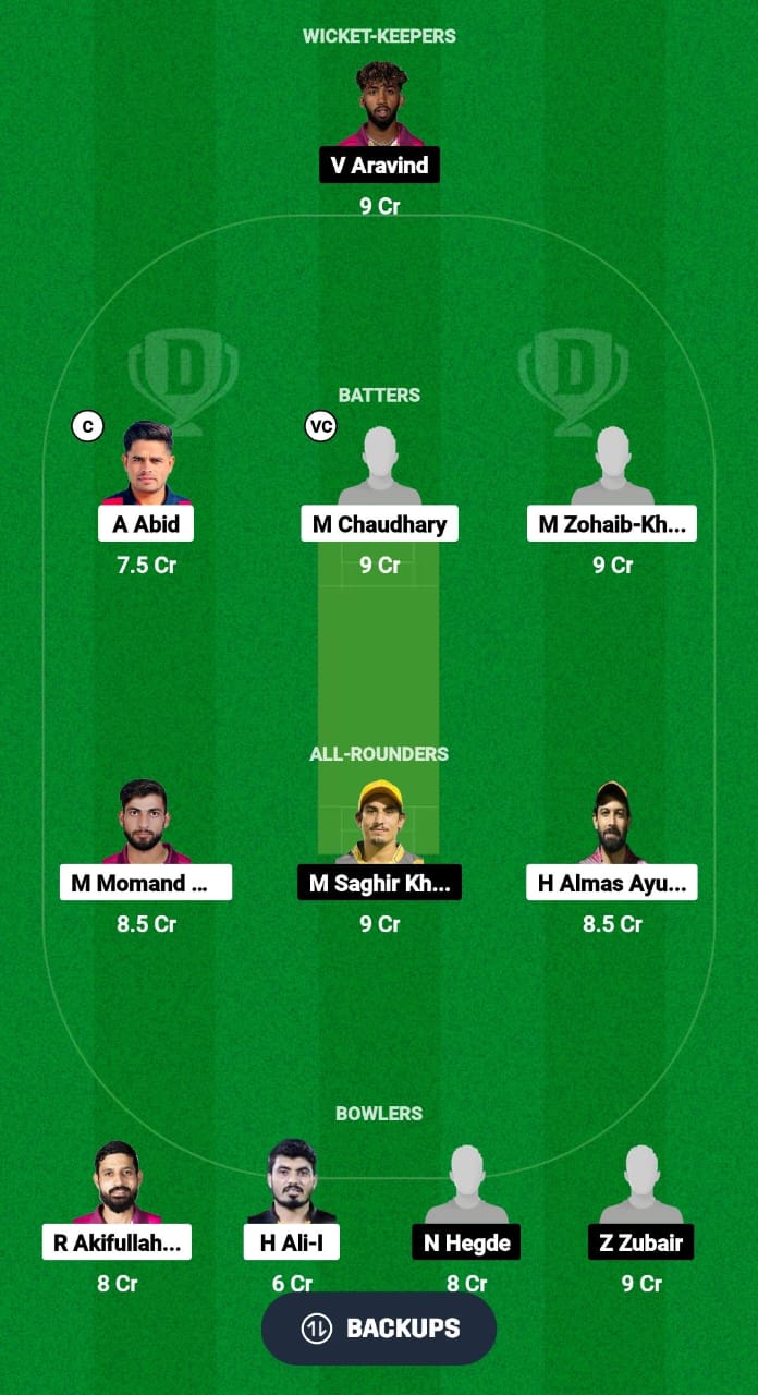 DCD vs GCD Dream11 Prediction Fantasy Cricket Tips Dream11 Team UAE ILT20 Development Tournament 2024 