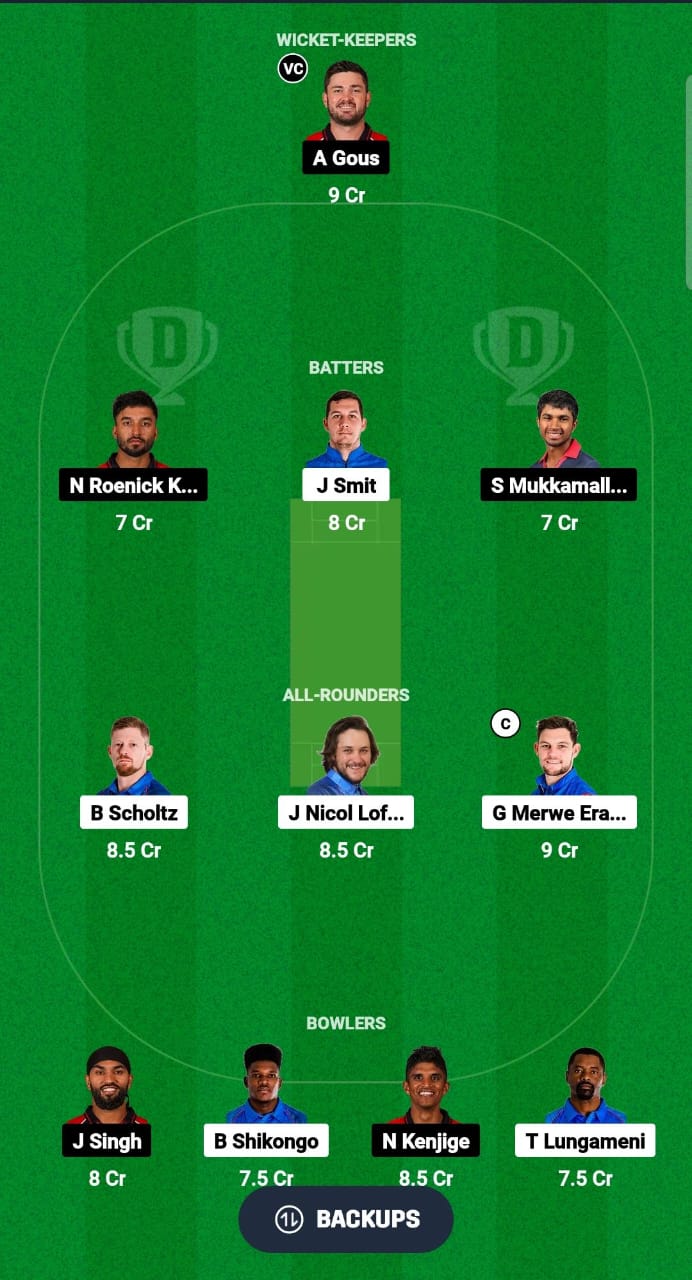 NAM vs USA Dream11 Prediction Fantasy Cricket Tips Dream11 Team Namibia T20I Tri-Series 2024 