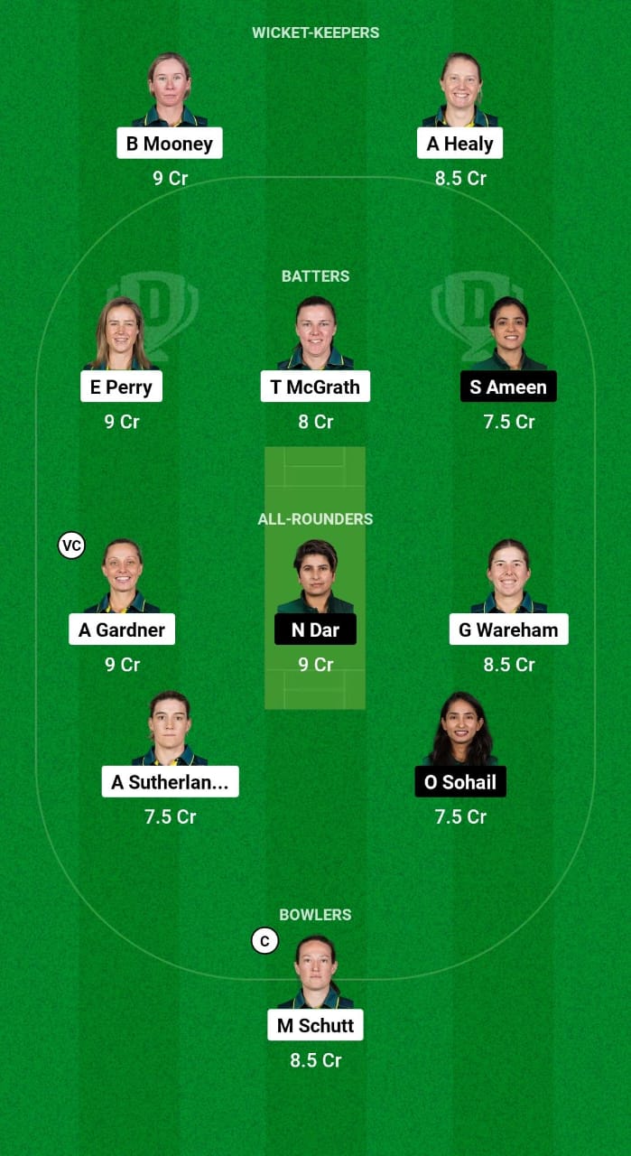 AU-W vs PK-W Dream11 Prediction Fantasy Cricket Tips Dream11 Team ICC T20 Womens World Cup 2024 