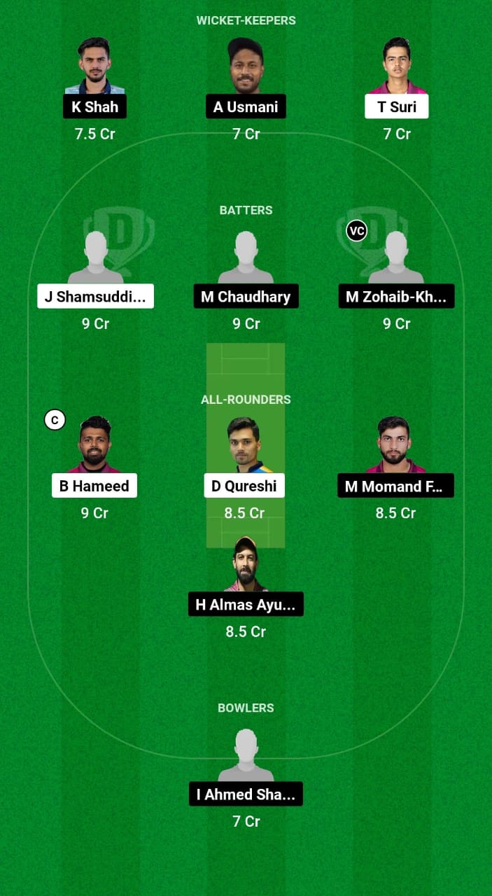 DVD vs DCD Dream11 Prediction Fantasy Cricket Tips Dream11 Team UAE ILT20 Development Tournament 2024 