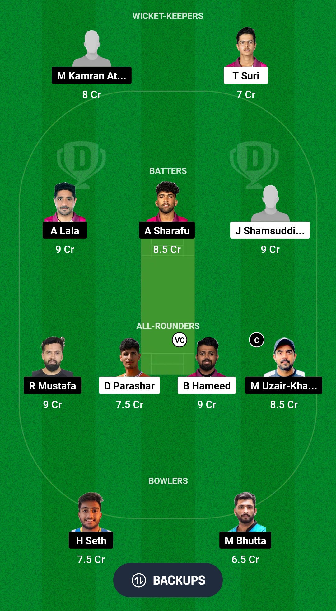 DVD vs PEA Dream11 Prediction Fantasy Cricket Tips Dream11 Team UAE ILT20 Development Tournament 2024 