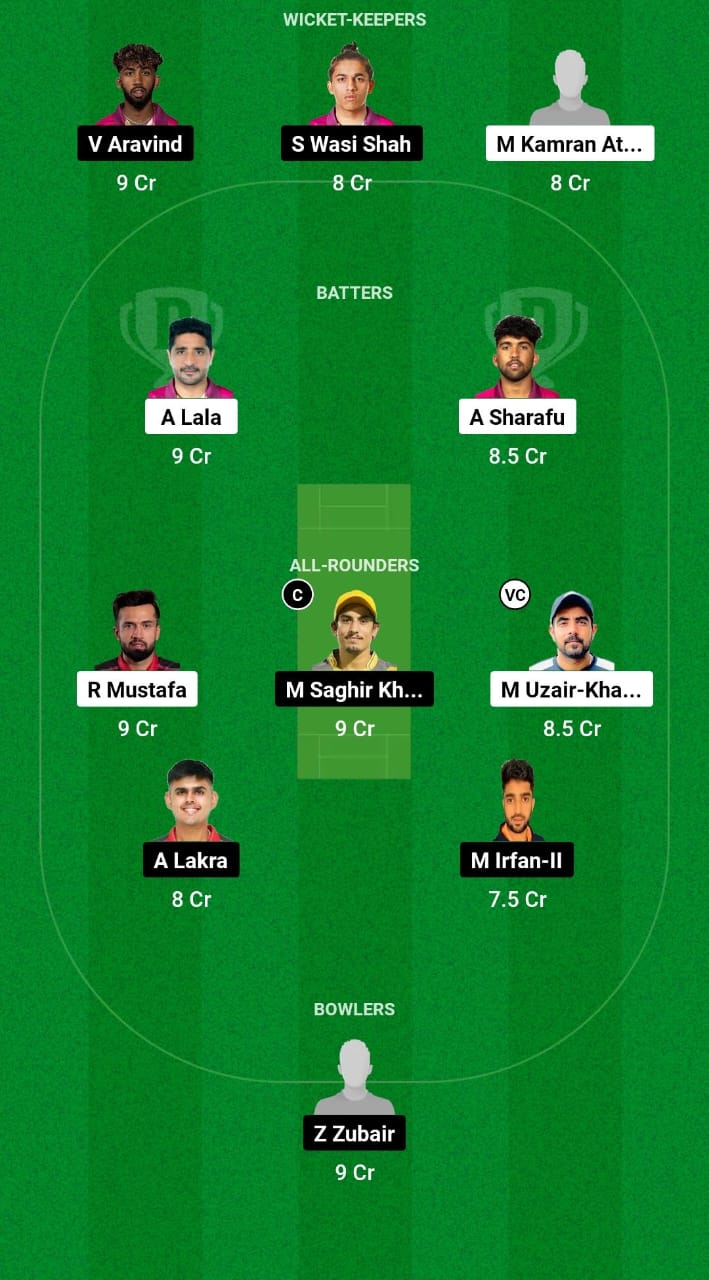 PEA vs GGD Dream11 Prediction Fantasy Cricket Tips Dream11 Team UAE ILT20 Development Tournament 2024 