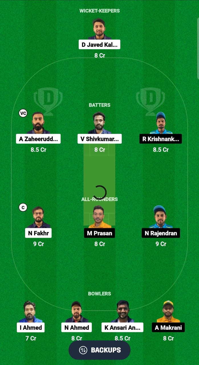 STA vs NCMI Dream11 Prediction Fantasy Cricket Tips Dream11 Team Kuwait Elite T20 Cup 2024 