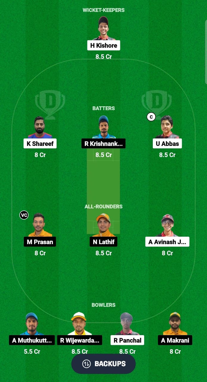 KMS vs NCMI Dream11 Prediction Fantasy Cricket Tips Dream11 Team Kuwait Elite T20 Cup 2024 