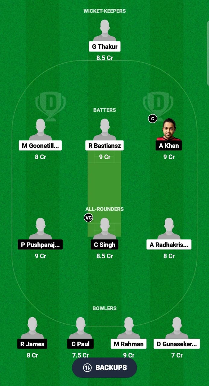 SCC vs RST Dream11 Prediction Fantasy Cricket Tips Dream11 Team ECS T10 Malta 2024 