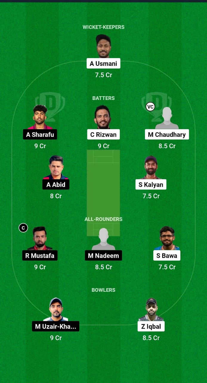 FUJ vs ABD Dream11 Prediction Fantasy Cricket Tips Dream11 Team Emirates D20 Tournament 2024 