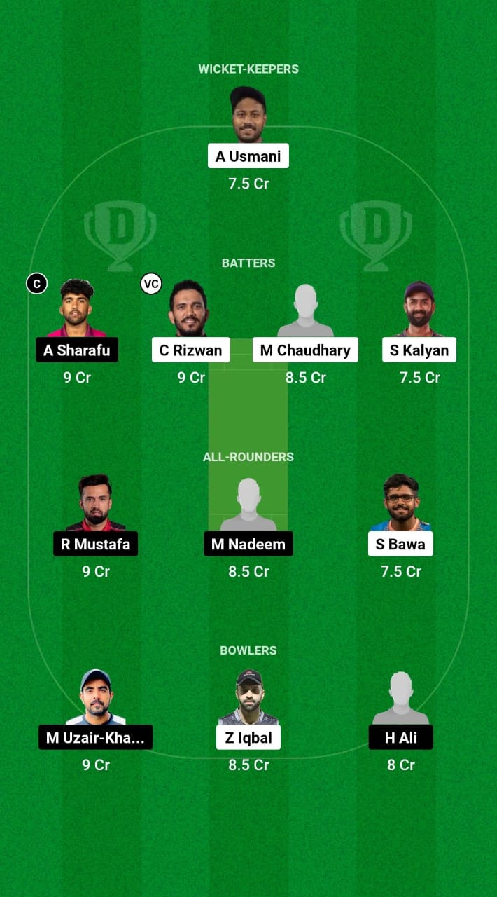 FUJ vs ABD Dream11 Prediction Fantasy Cricket Tips Dream11 Team Emirates D20 Tournament 2024 