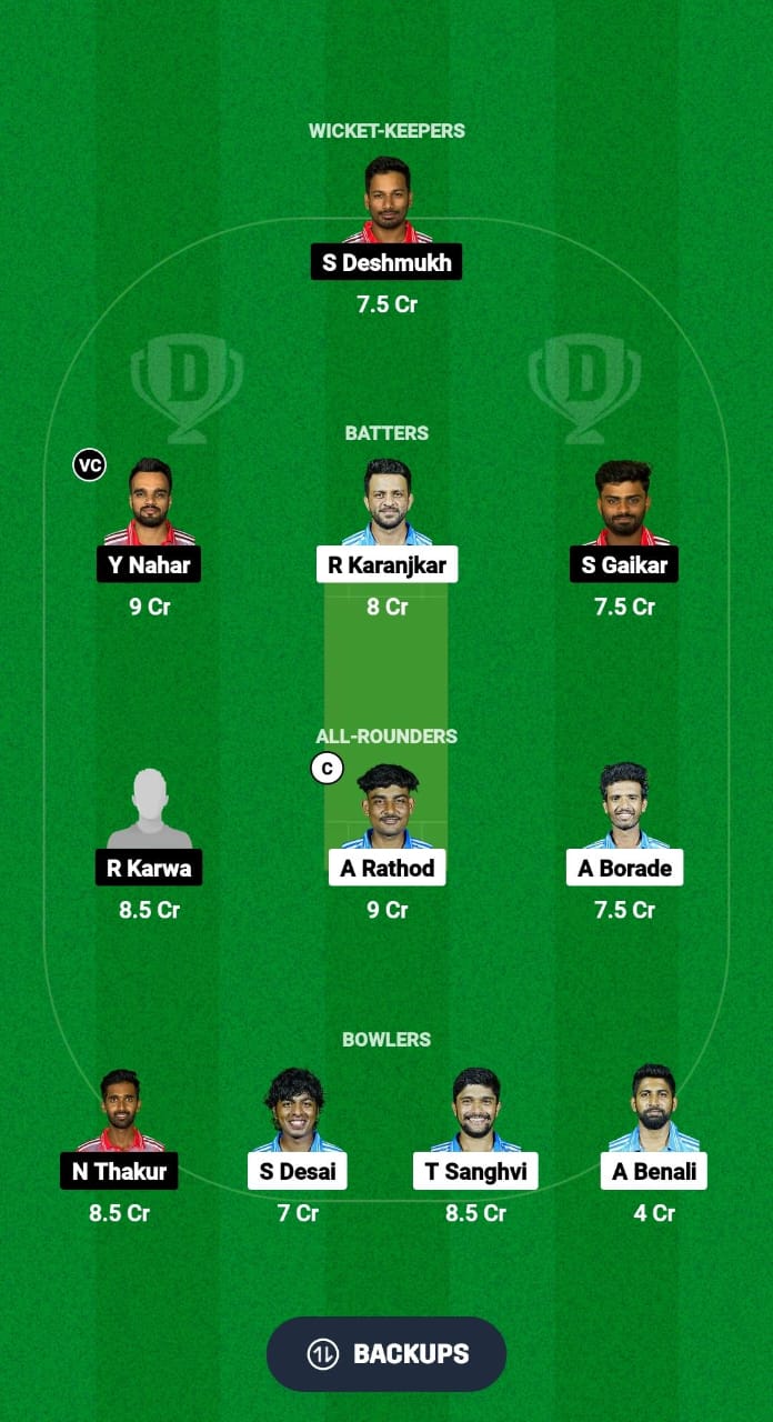 SCC vs JAI Dream11 Prediction Fantasy Cricket Tips Dream11 Team Pune T20 Olympia Trophy 2024 