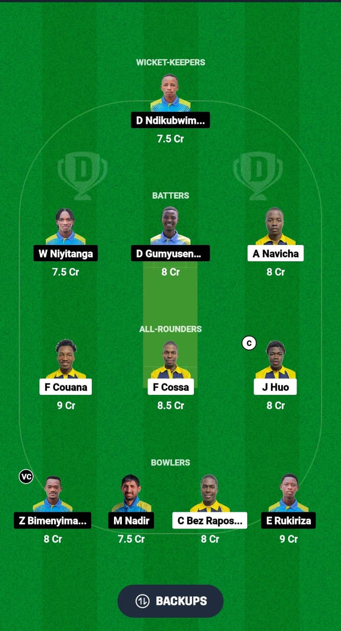 MOZ vs RWA Dream11 Prediction Fantasy Cricket Tips Dream11 Team ICC Mens T20 WC Africa Qualifier B 2024 