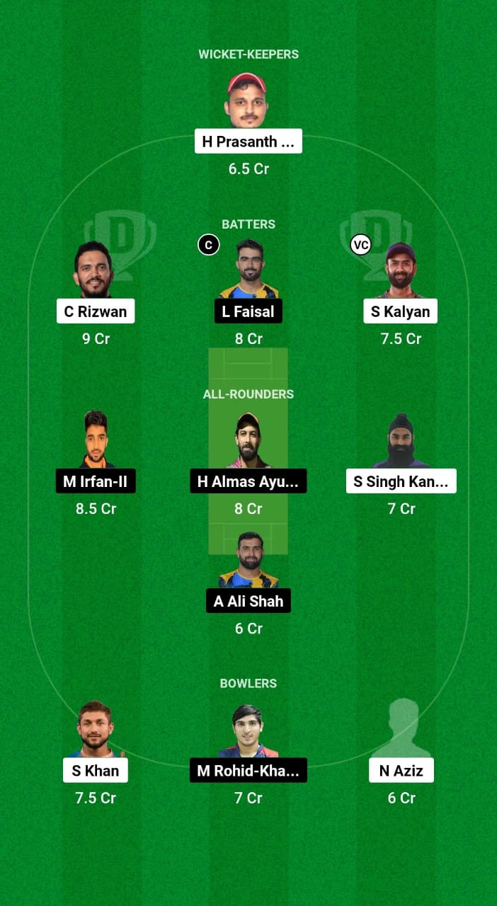 FUJ vs SHA Dream11 Prediction Fantasy Cricket Tips Dream11 Team Emirates D20 Tournament 2024 