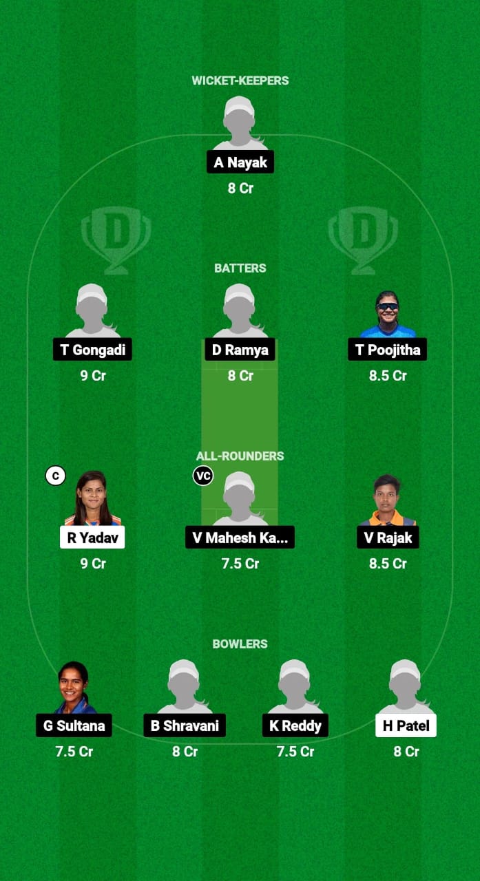 BRD-W vs HYD-W Dream11 Prediction Fantasy Cricket Tips Dream11 Team Indian Domestic Women's T20 Trophy 2024 