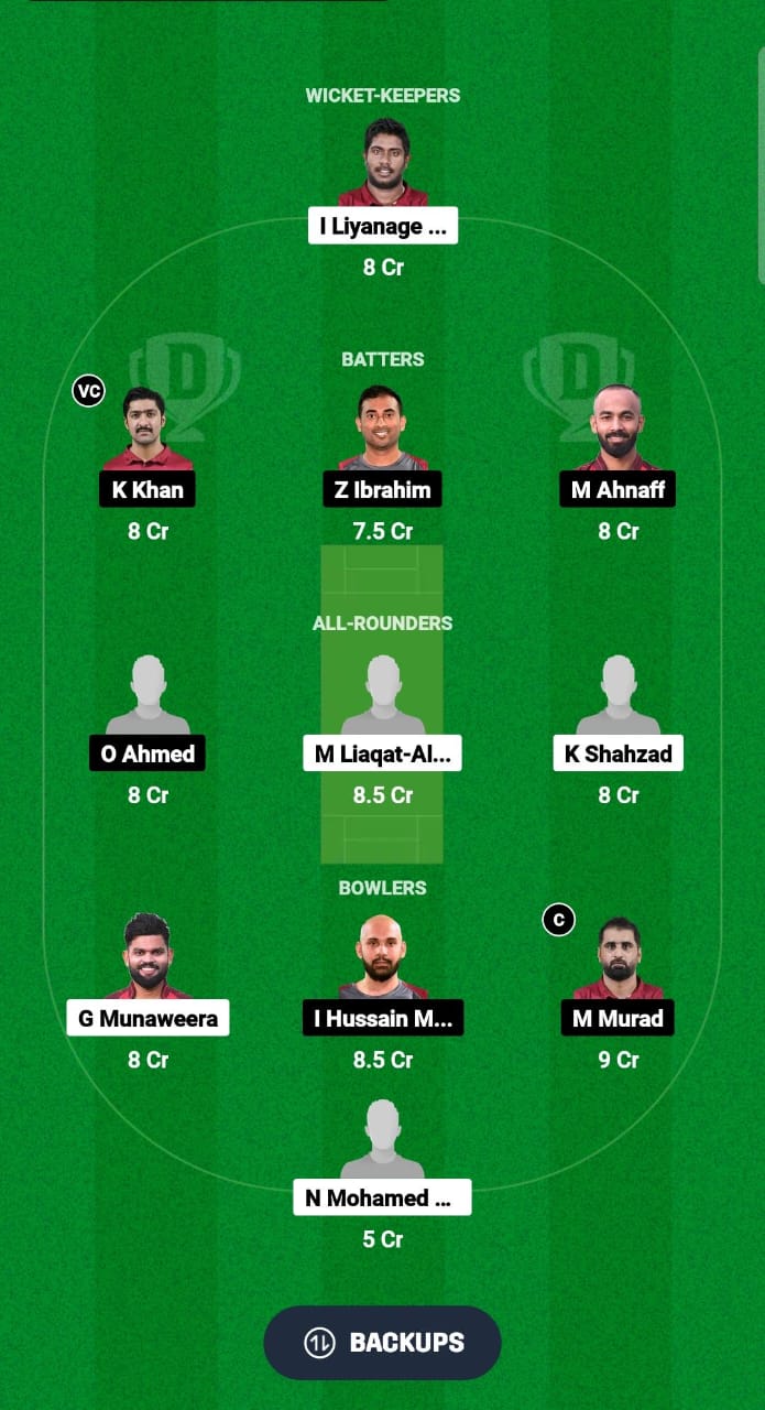 GAM vs CBCC Dream11 Prediction Fantasy Cricket Tips Dream11 Team Qatar T20 Pro League 2024 