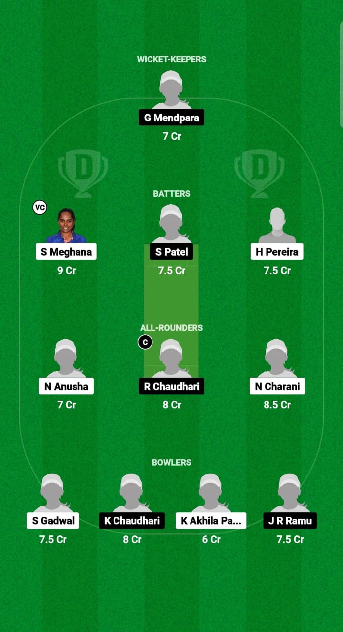 AND-W vs GUJ-W Dream11 Prediction Fantasy Cricket Tips Dream11 Team Indian Domestic Women's T20 Trophy 2024 