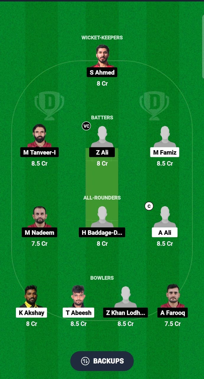 FCC vs TCC Dream11 Prediction Fantasy Cricket Tips Dream11 Team Qatar T20 Pro League 2024 