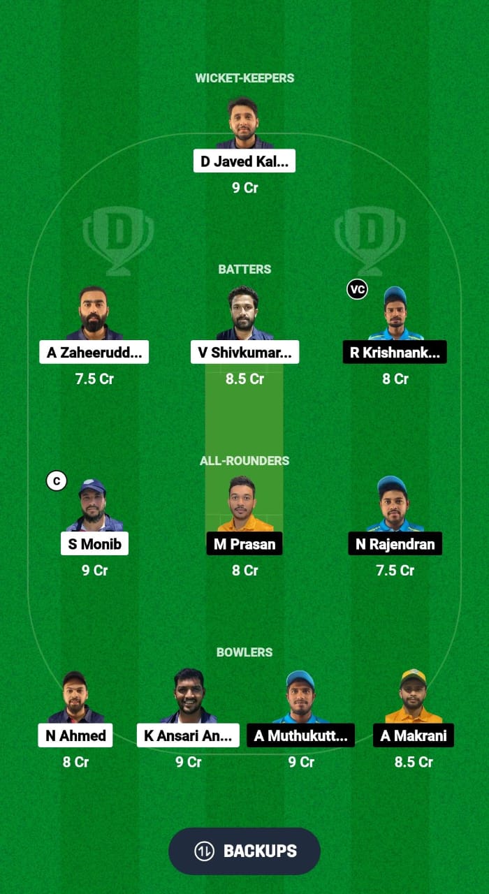 STA vs NCMI Dream11 Prediction Fantasy Cricket Tips Dream11 Team Kuwait Elite T20 Cup 2024 