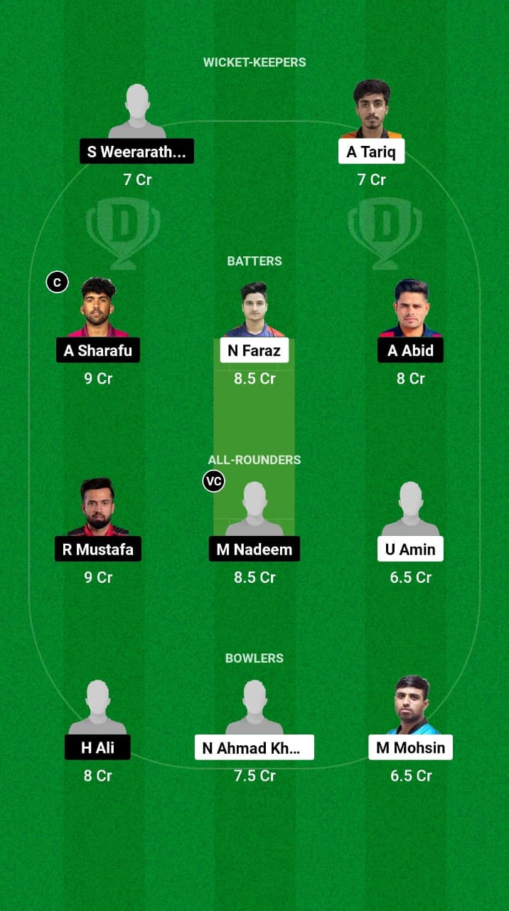 EMB vs DUB Dream11 Prediction Fantasy Cricket Tips Dream11 Team Emirates D20 Tournament 2024 