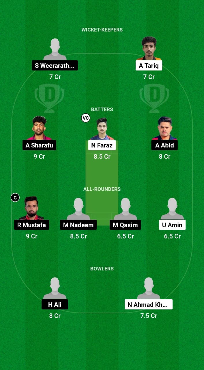 EMB vs DUB Dream11 Prediction Fantasy Cricket Tips Dream11 Team Emirates D20 Tournament 2024 