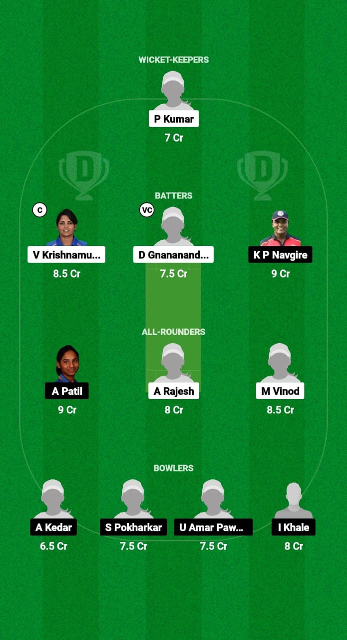 KAR-W vs MAH-W Dream11 Prediction Fantasy Cricket Tips Dream11 Team Indian Domestic Women's T20 Trophy 2024 