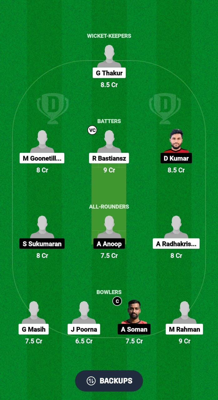 SOC vs MAR Dream11 Prediction Fantasy Cricket Tips Dream11 Team ECS T10 Malta 2024 