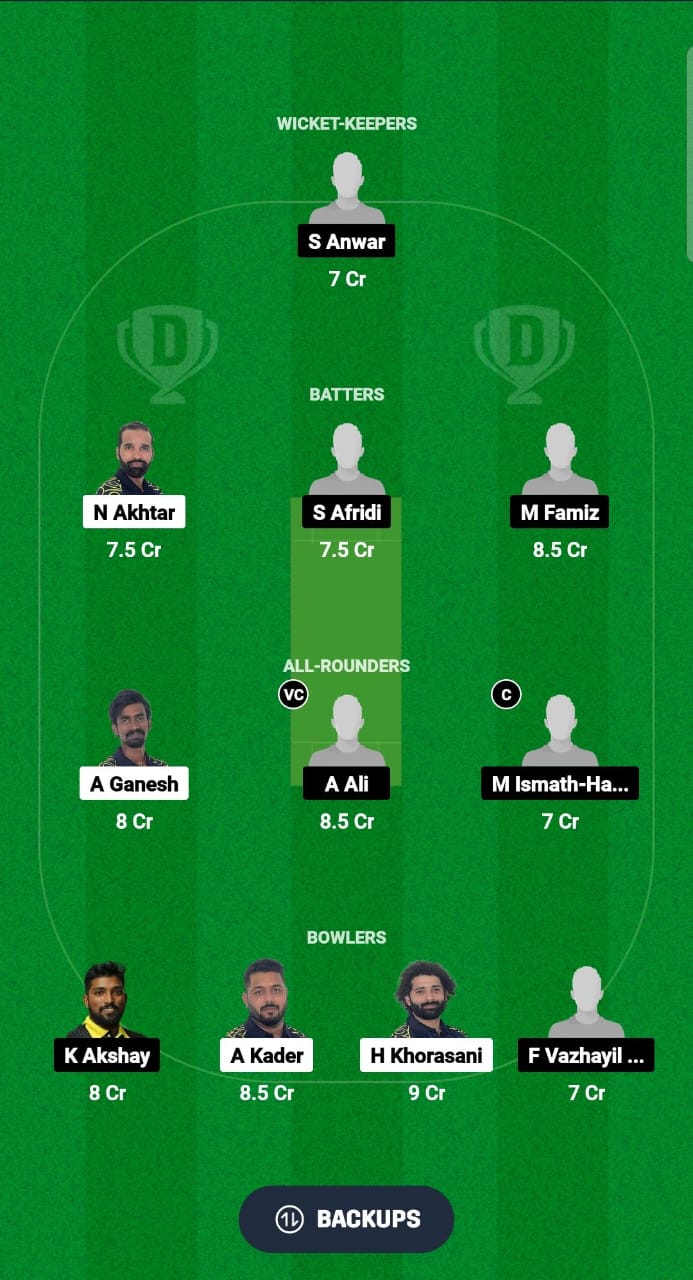 HUR vs PHC Dream11 Prediction Fantasy Cricket Tips Dream11 Team Qatar T20 Pro League 2024 