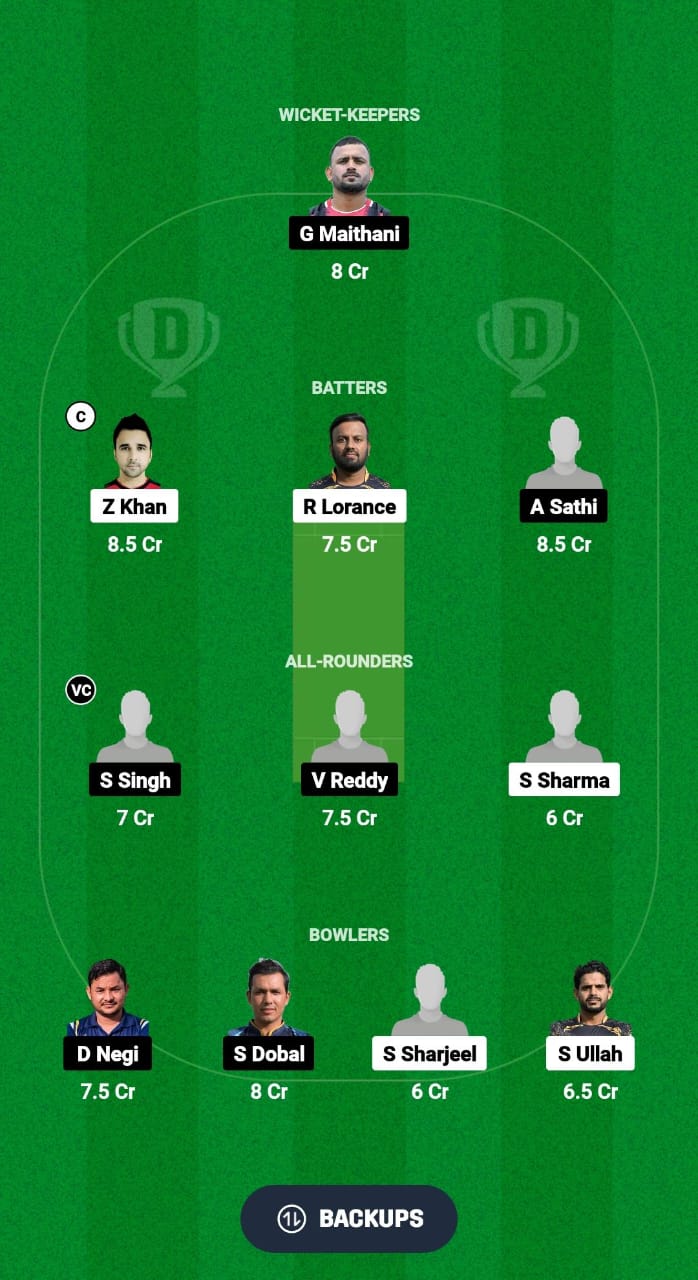 GZZ vs BBL Dream11 Prediction Fantasy Cricket Tips Dream11 Team ECS T10 Malta 2024 