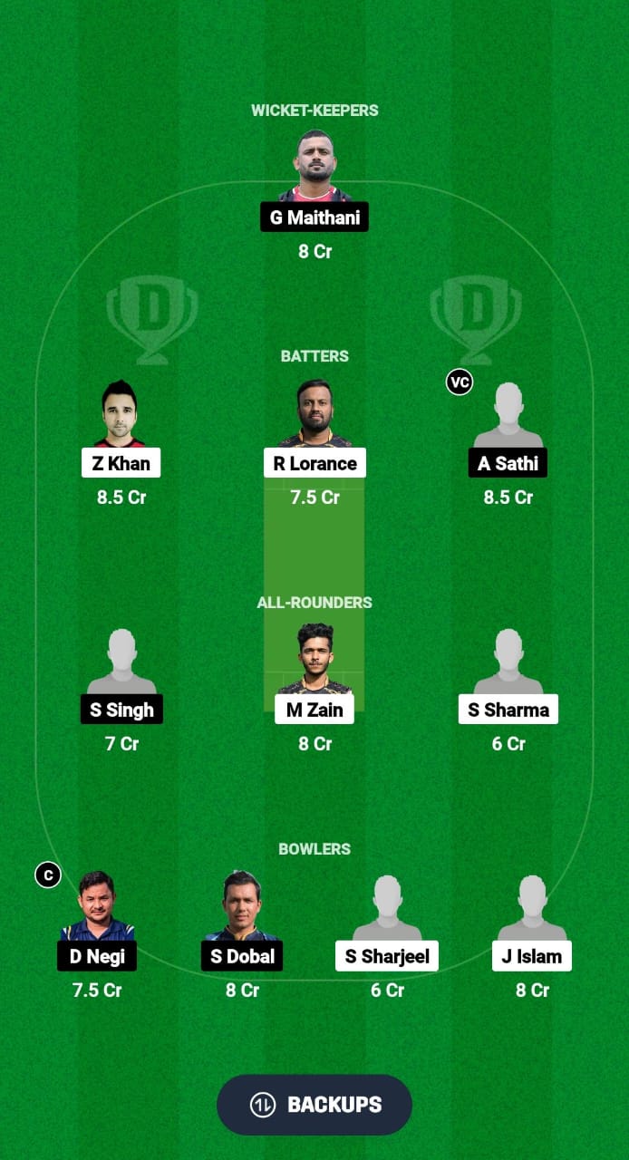 GZZ vs BBL Dream11 Prediction Fantasy Cricket Tips Dream11 Team ECS T10 Malta 2024 