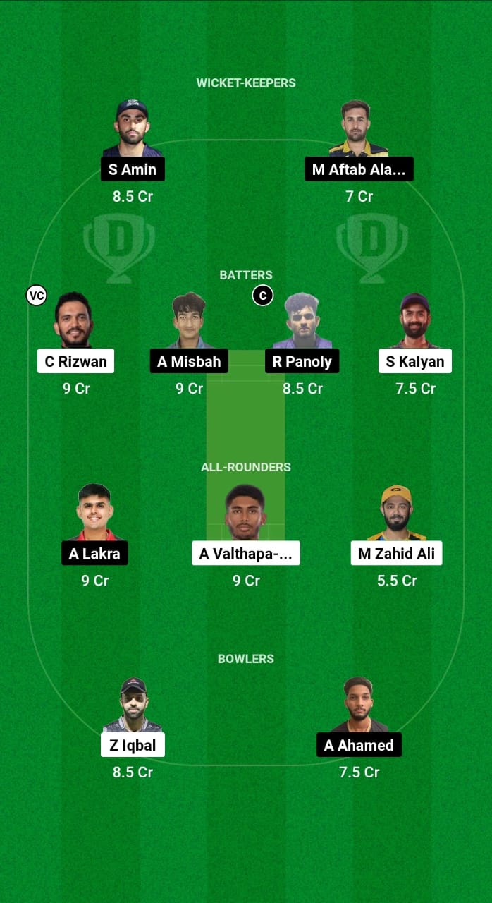 DUB vs FUJ Dream11 Prediction Fantasy Cricket Tips Dream11 Team Emirates D20 Tournament 2024 