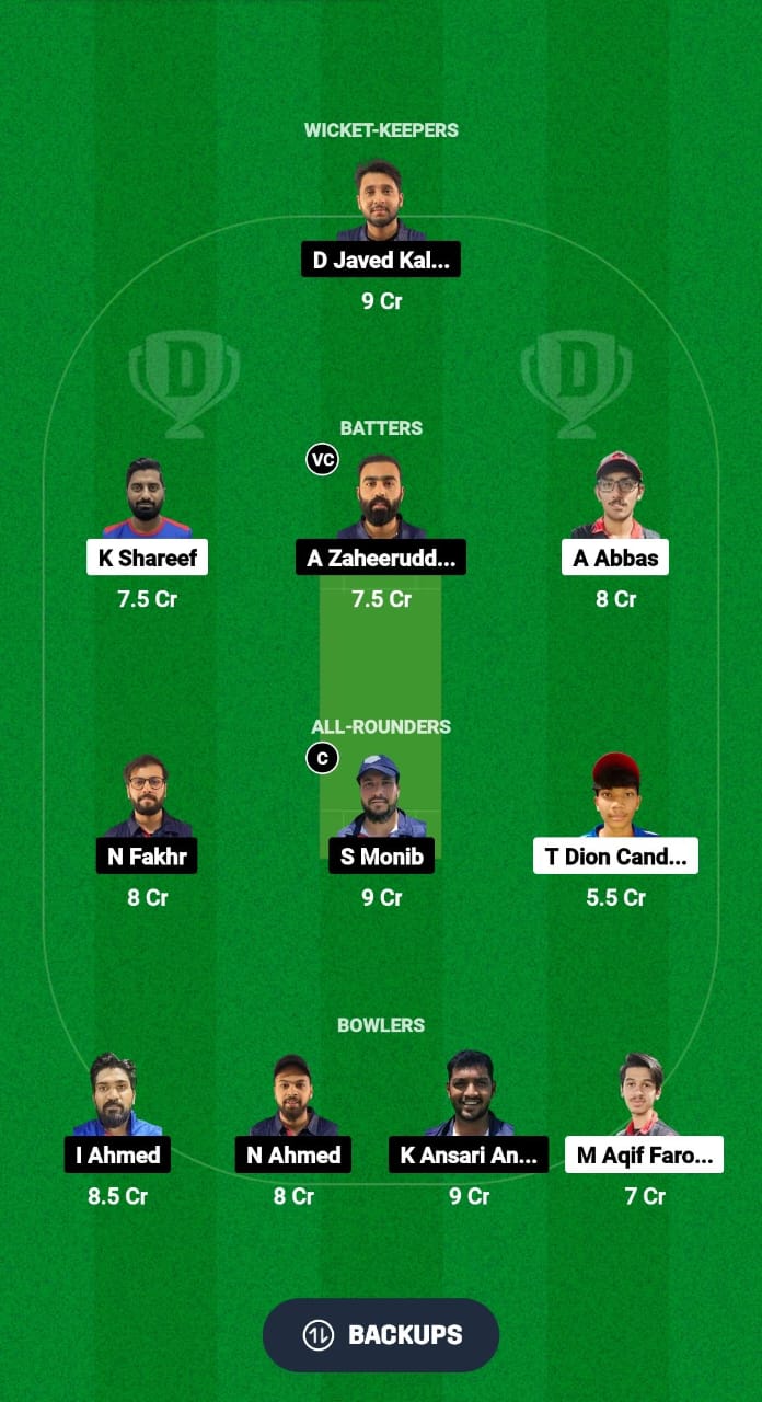 KMS vs STA Dream11 Prediction Fantasy Cricket Tips Dream11 Team Kuwait Elite T20 Cup 2024 