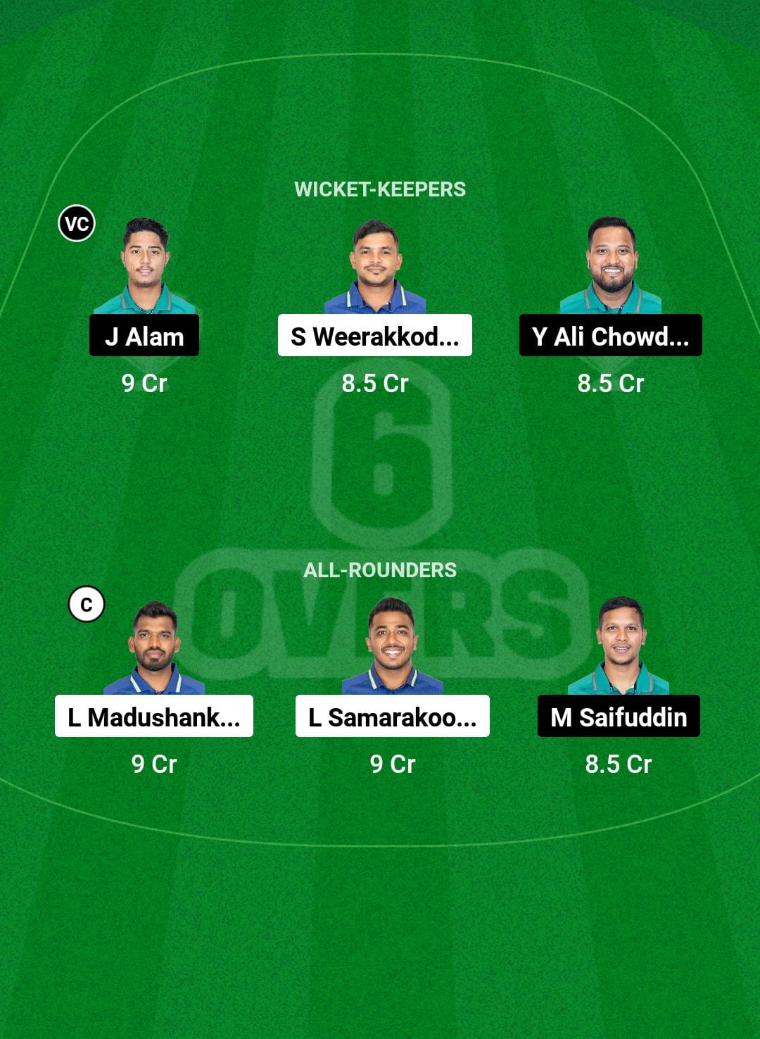 SL vs BAN Dream11 Prediction Fantasy Cricket Tips Dream11 Team Hong Kong Sixes 2024 