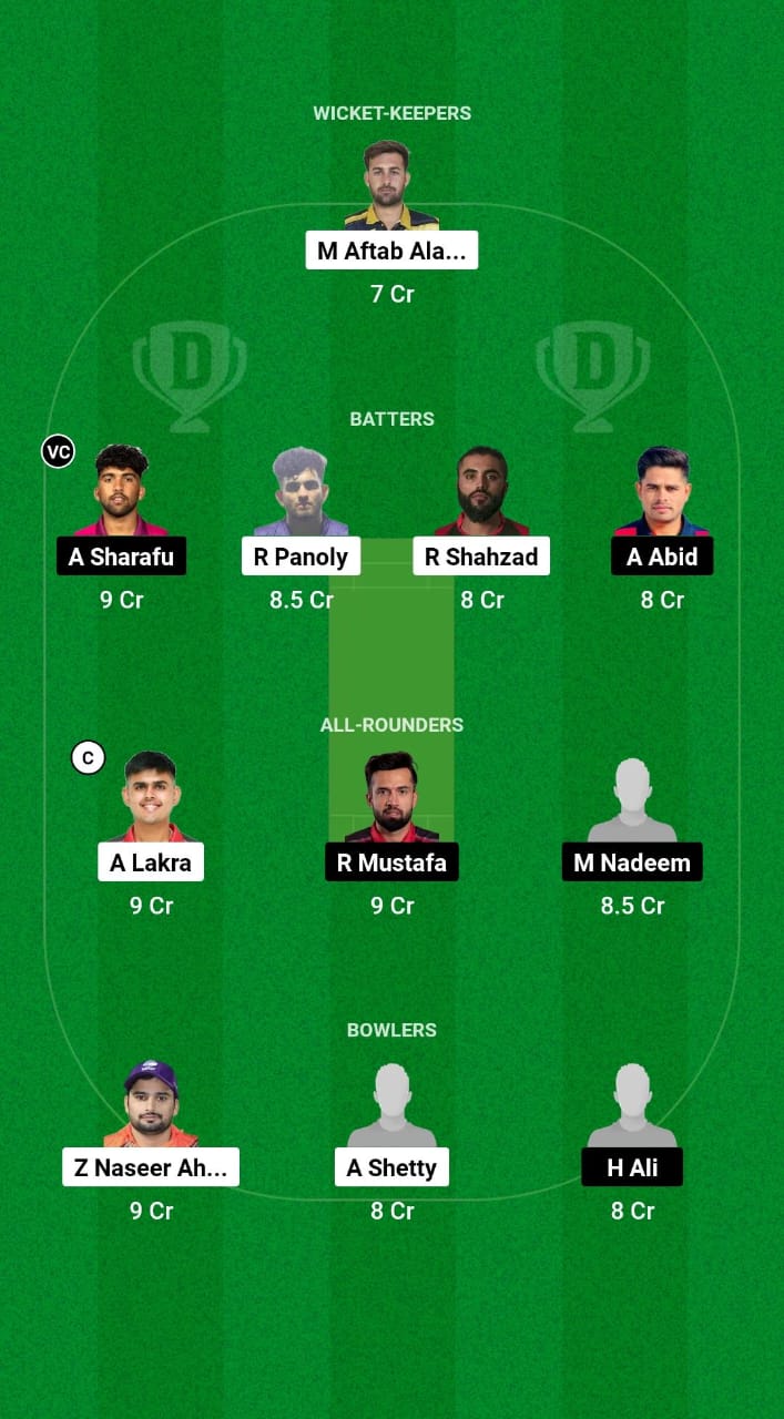 ABD vs DUB Dream11 Prediction Fantasy Cricket Tips Dream11 Team Emirates D20 Tournament 2024 