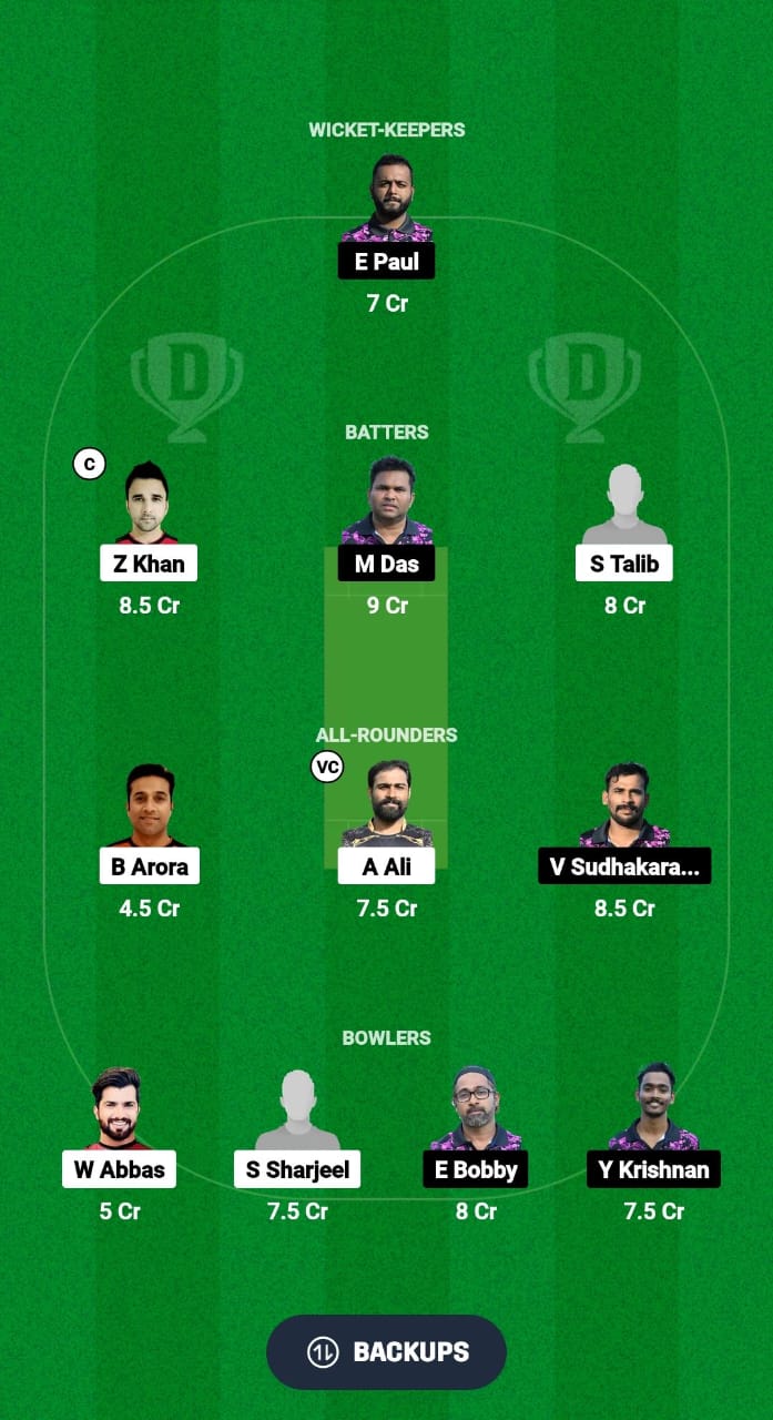 GZZ vs MMA Dream11 Prediction Fantasy Cricket Tips Dream11 Team ECS T10 Malta 2024 