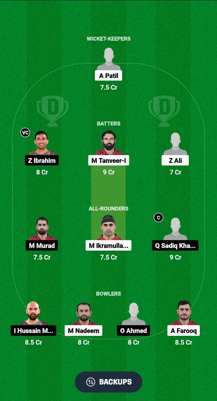 ACC vs CBCC Dream11 Prediction Fantasy Cricket Tips Dream11 Team Qatar T20 Pro League 2024 