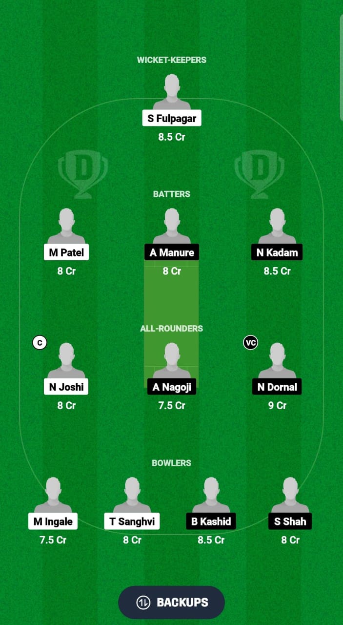 RRA vs SSX Dream11 Prediction Fantasy Cricket Tips Dream11 Team Ecole Pune T20 Cup 2024 