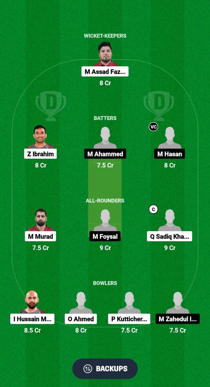 CBCC vs TTS Dream11 Prediction Fantasy Cricket Tips Dream11 Team Qatar T20 Pro League 2024 