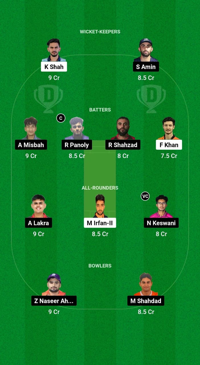 DUB vs SHA Dream11 Prediction Fantasy Cricket Tips Dream11 Team Emirates D20 Tournament 2024 