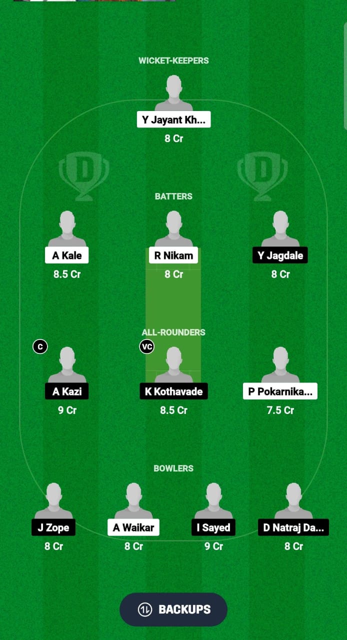 MVA vs APS Dream11 Prediction Fantasy Cricket Tips Dream11 Team Ecole Pune T20 Cup 2024 