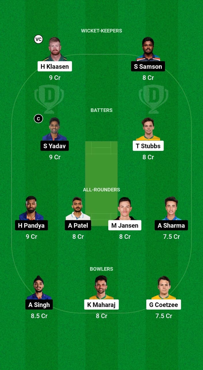 IND vs SA Dream11 Prediction Fantasy Cricket Tips Dream11 Team India Tour of South Africa 2024 