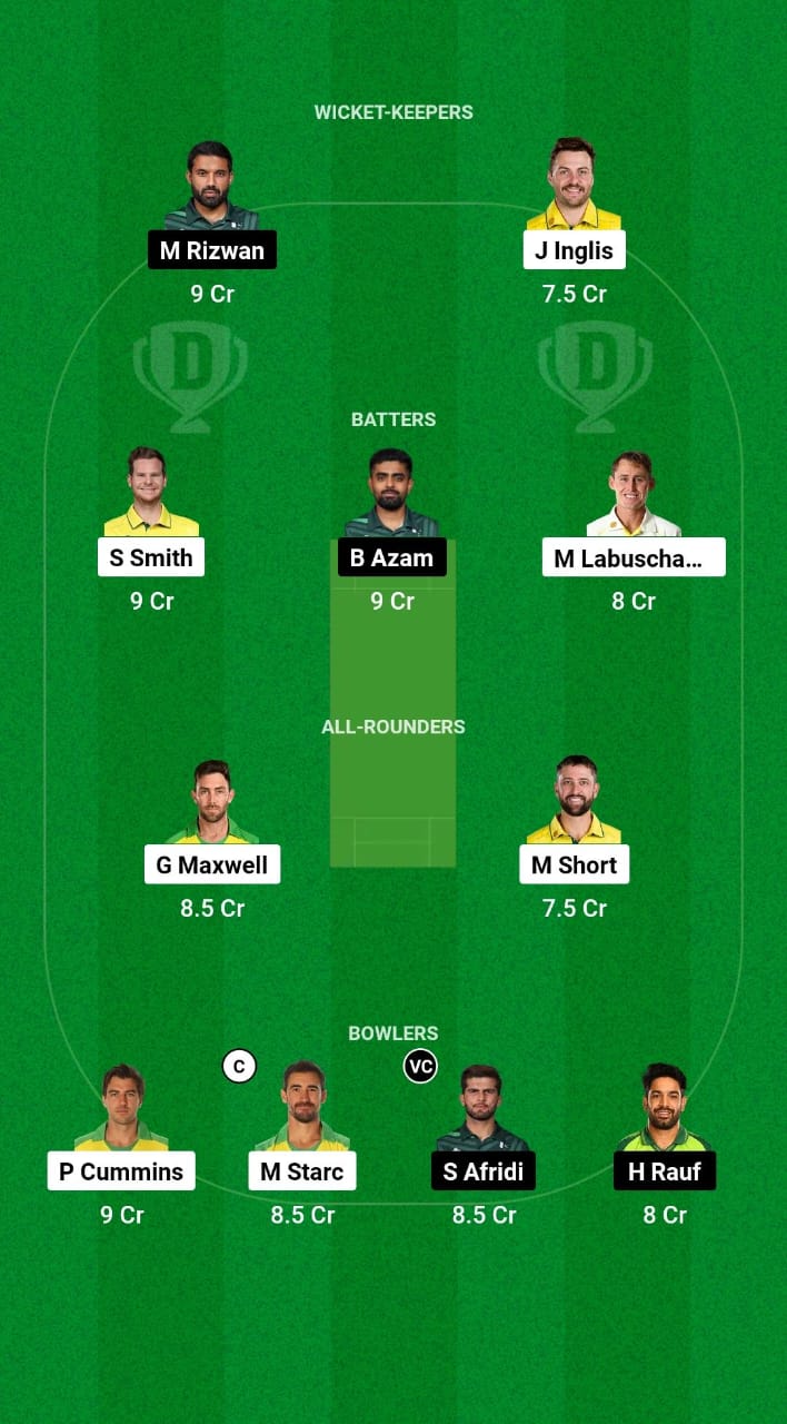 AUS vs PAK Dream11 Prediction Fantasy Cricket Tips Dream11 Team Pakistan Tour of Australia 2024 