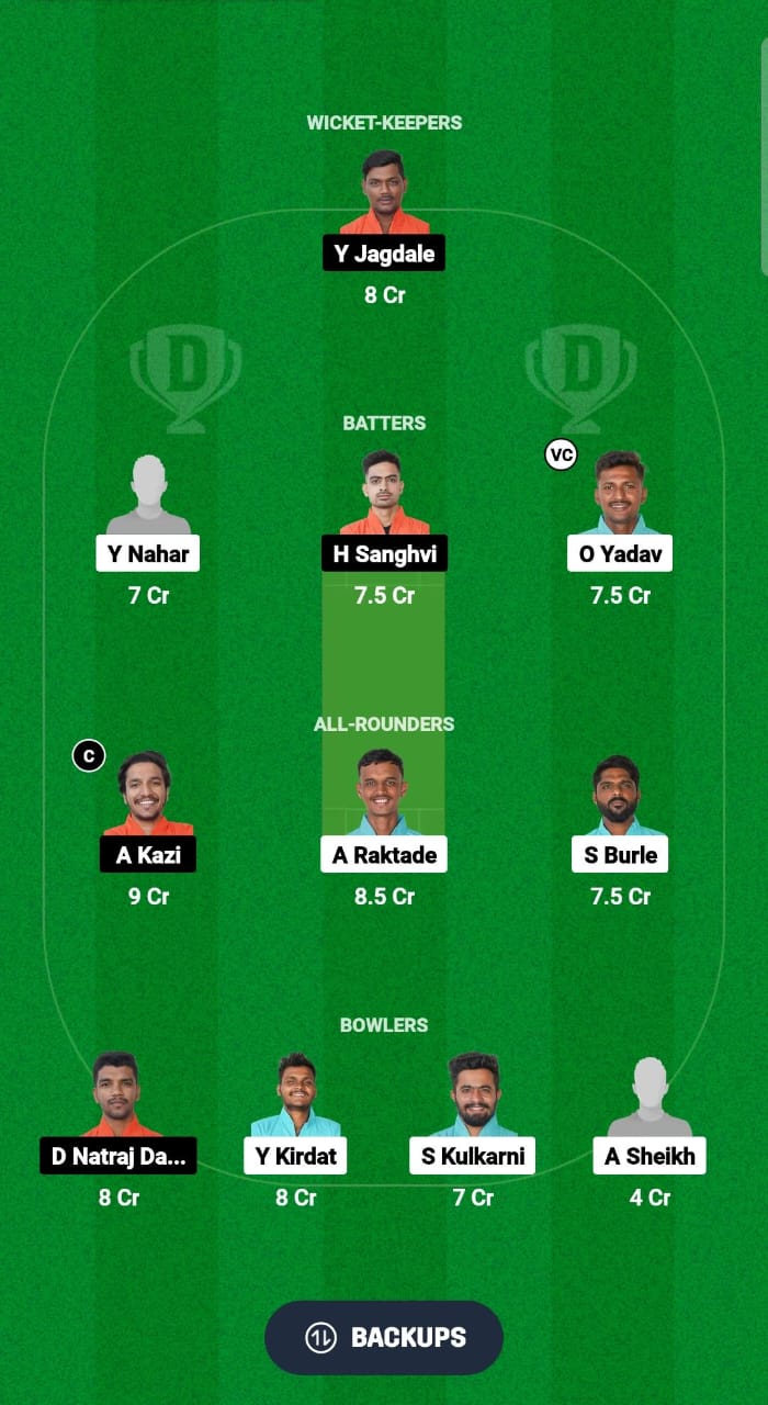 SCA vs APS Dream11 Prediction Fantasy Cricket Tips Dream11 Team Ecole Pune T20 Cup 2024 