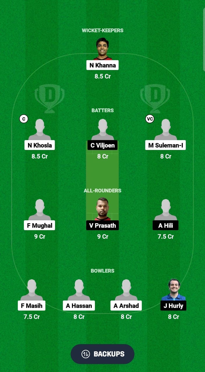 MAR vs OVR Dream11 Prediction Fantasy Cricket Tips Dream11 Team ECS T10 Malta 2024 