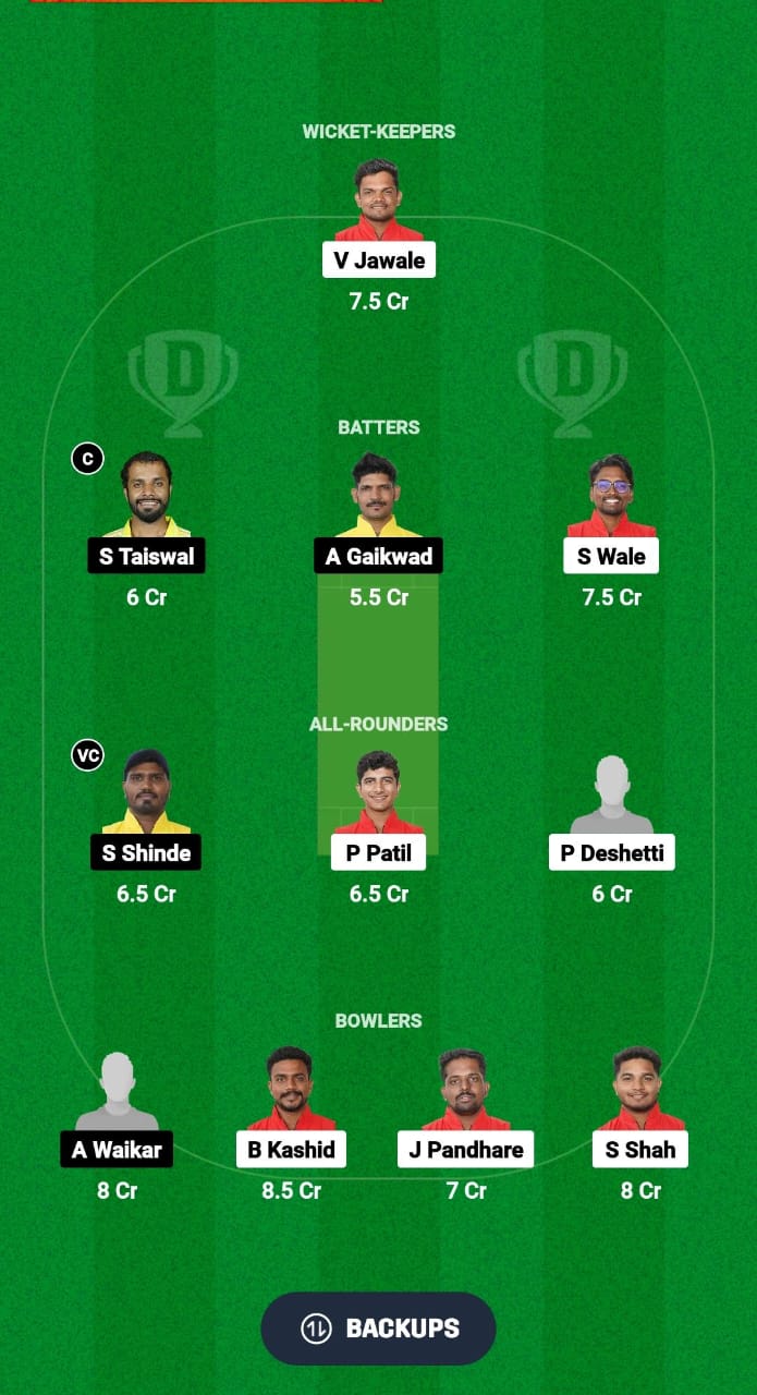 SSX vs MVA Dream11 Prediction Fantasy Cricket Tips Dream11 Team Ecole Pune T20 Cup 2024 