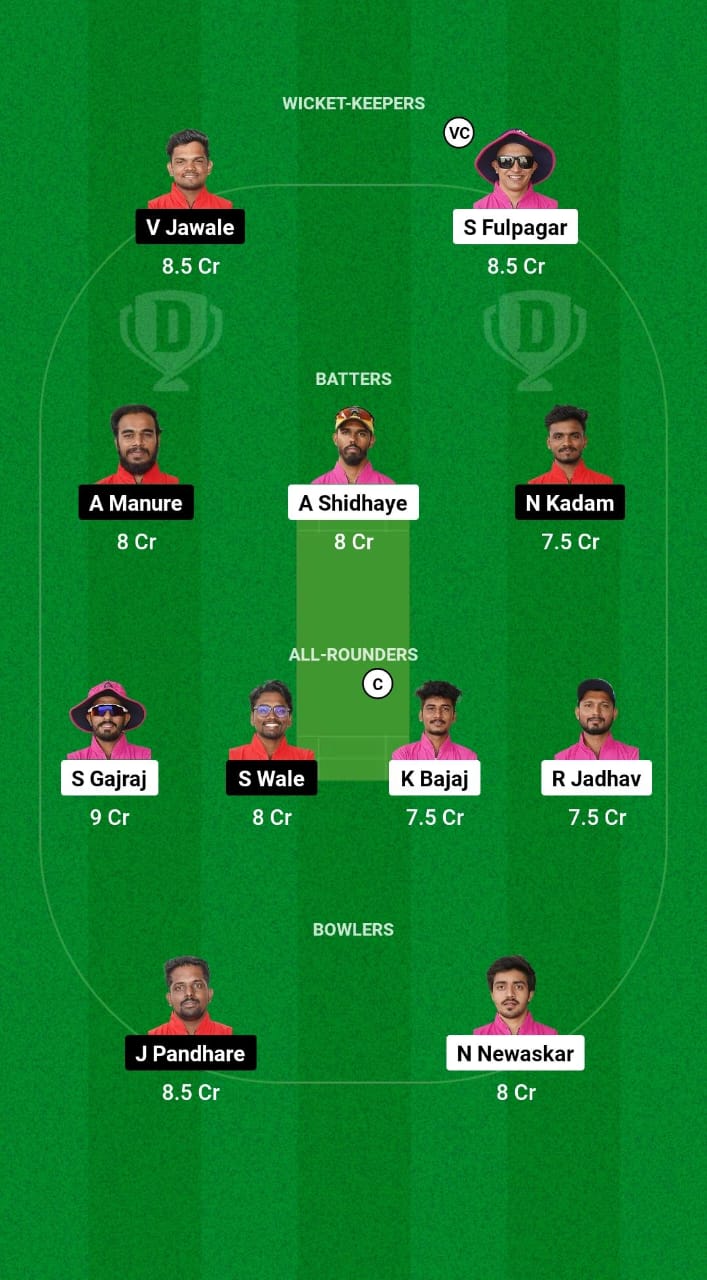 RRA vs SSX Dream11 Prediction Fantasy Cricket Tips Dream11 Team Ecole Pune T20 Cup 2024 