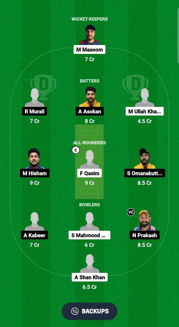 AFT vs AIOC Dream11 Prediction Fantasy Cricket Tips Dream11 Team Kuwait T20 Challengers Cup 2024 