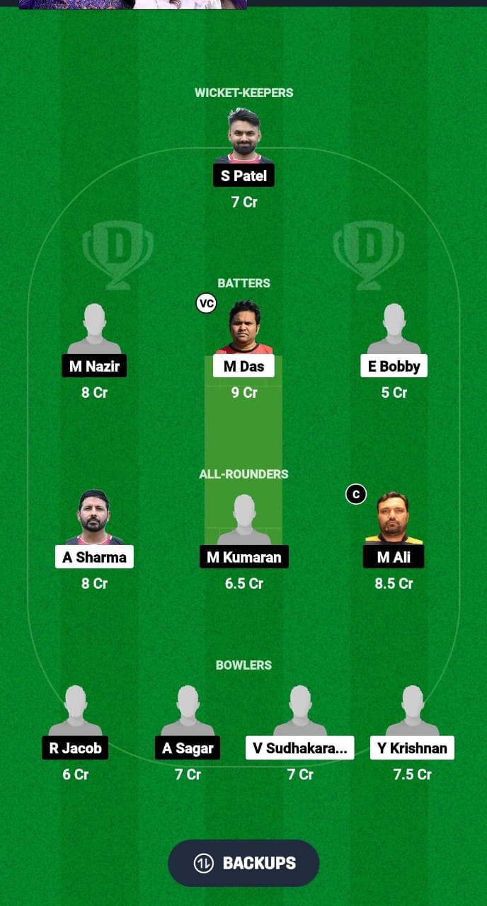 MMA vs MTD Dream11 Prediction Fantasy Cricket Tips Dream11 Team ECS T10 Malta 2024 