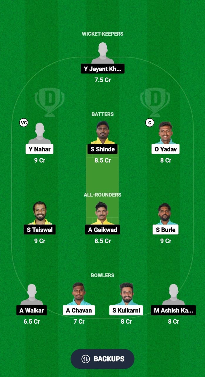 SCA vs MVA Dream11 Prediction Fantasy Cricket Tips Dream11 Team Ecole Pune T20 Cup 2024 